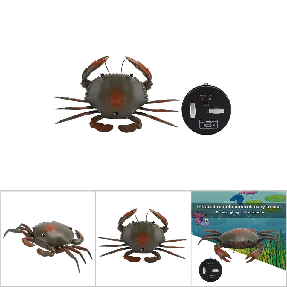 (Cyan)Funny High Simulation Remote Control Infrared Animal Crab Kid Trick - Image 4 of 4