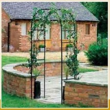 ARCO DA GIARDINO IN FERRO VERDE PER PIANTE RAMPICANTI 240X140X38 CM