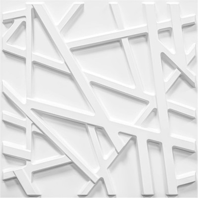 33 Pack 3D Wall Panels for Interior Wall Decor, 12''x12'' White Accent Textur...