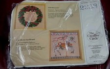 Vtg. 1988 The creative circle 2338 Memories WREATH Needlework Kit Unopened