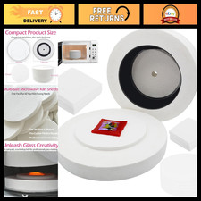 Microwave Kiln for Clay Glass Fusing, 50 Pcs Kiln Paper, Mini DIY Jewelry Kit