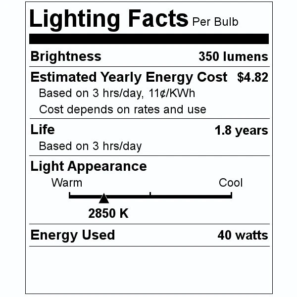 Sylvania 40W A15 Daylight Incandacsent Ceiling Fan Refrigerator Light Bulb - Image 2 of 4