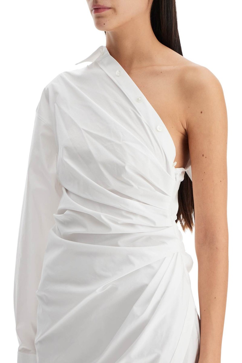 ワンピース Alexander Wang Asymmetrical shirt dress (1WC4246704 100) Asymmetrical shirt dress ALEXANDER WANG Woman Sz. 4 NUMERIC
