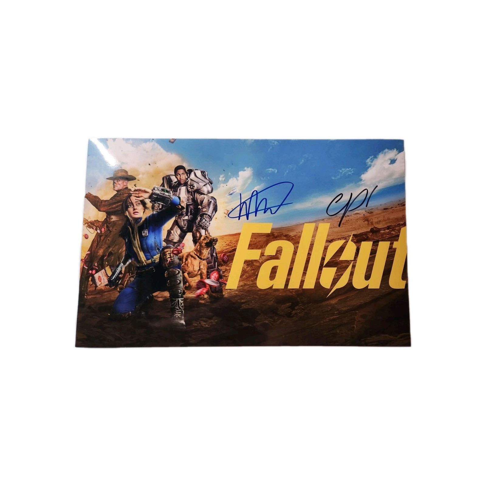 Fallout WALTON GOGGINS ELLA PURNELL Autographed 11x17  Photo - with COA