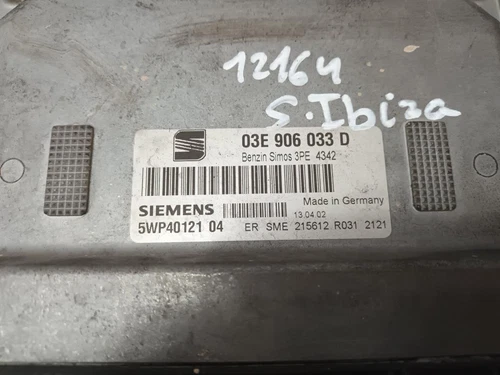 03E906033D Steuerung Motor Uce für SEAT Ibiza (6l1) Sign 2002 4133630 - Bild 4 von 10