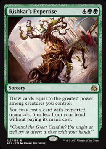 1 x Rishkar's Expertise - Aether Revolt - Light Play - MTG