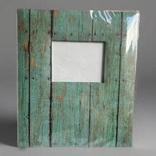 Turquoise Wood Print Post Bound Album 8 1/2" x 11" In Includes 23 8x11 Acid Free