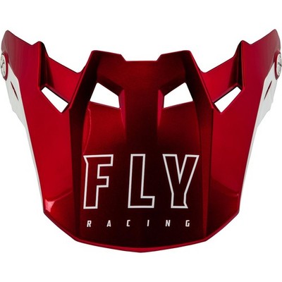 Fly Racing Formula CC Centrum Visor - Metallic Red/White - YL/SM 73-47133S
