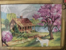 Rto Printed needlepointGobelin Tapestry Kit Canvas 30x40 cm Spring Day