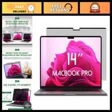 Magnetic Privacy Screen Filter for 14" MacBook Pro 2021-2025 - Removable, Blue