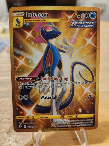 Pokémon TCG Inteleon Evolving Skies Holo Card 227/203 Secret Rare Mint!!