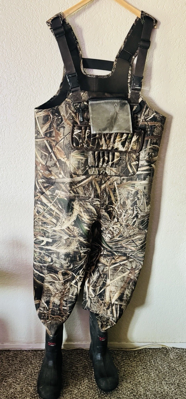 TIDEWE Chest Waders Men’s Size 13 Realtree Evos Camouflage 3M Thinsulate