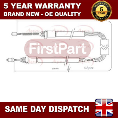 Fits Renault Clio 2005-2009 FirstPart Rear Right Hand Brake Cable 8200673254