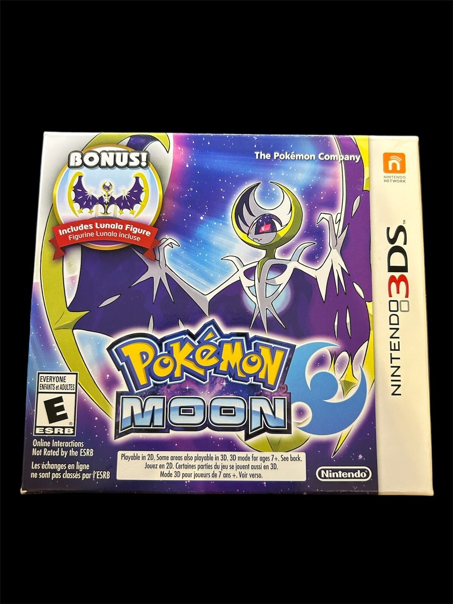 Pokémon Moon with Lunala Figure (Nintendo 3DS, 2016) for Pokémon Moon with Lunala Figure (Nintendo 3DS, 2016) for