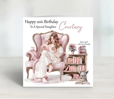 FORGETMEKNOT CARDS Personalised Birthday Card Female Daughter Sister Wife Niece 20th 30th 40th
