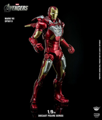 King Arts 1/9 DFS013 Alloy Movable Iron Man Mark 7 Alloy Action