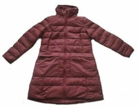 Damen Mantel Wintermantel Steppmantel Weinrot Scheck Bordeaux Gr. S 36 Neu