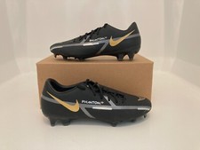 Sz 8.5 Men - Nike Phantom GT2 Academy FG MG Black Metallic Gold Grey DA4433-007