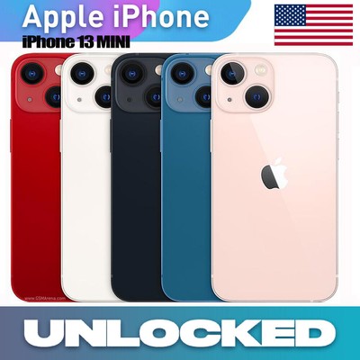 New Sealed Box Apple iPhone 13 MINI A2481 128/256 Factory Unlocked Smartphone US