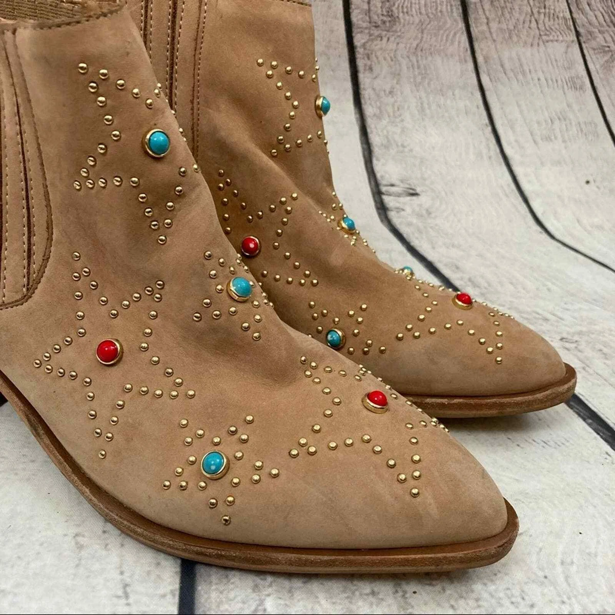 Chinese Laundry Boot Size 7 Pointed Toe Ankle Fayme Leather