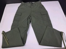 5.11 Mens Tactical Cargo Pants Green Workwear RipStop Size Regular Short 6177