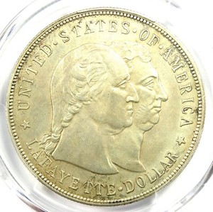 アメリカ　ラファイエットダラー　1ドル銀貨 1 Dollar (Lafayette) - United States – Numista