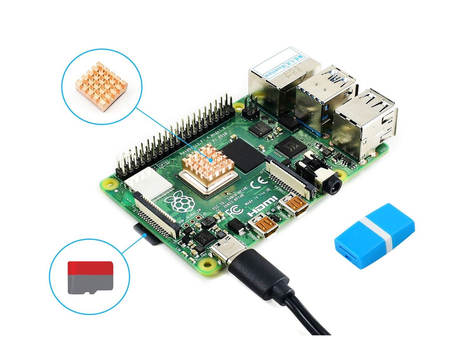 Raspberry Pi 5 Kit, Options for Kits and 4GB/8GB RAM, BCM2712 processor,  2.4GHz quad