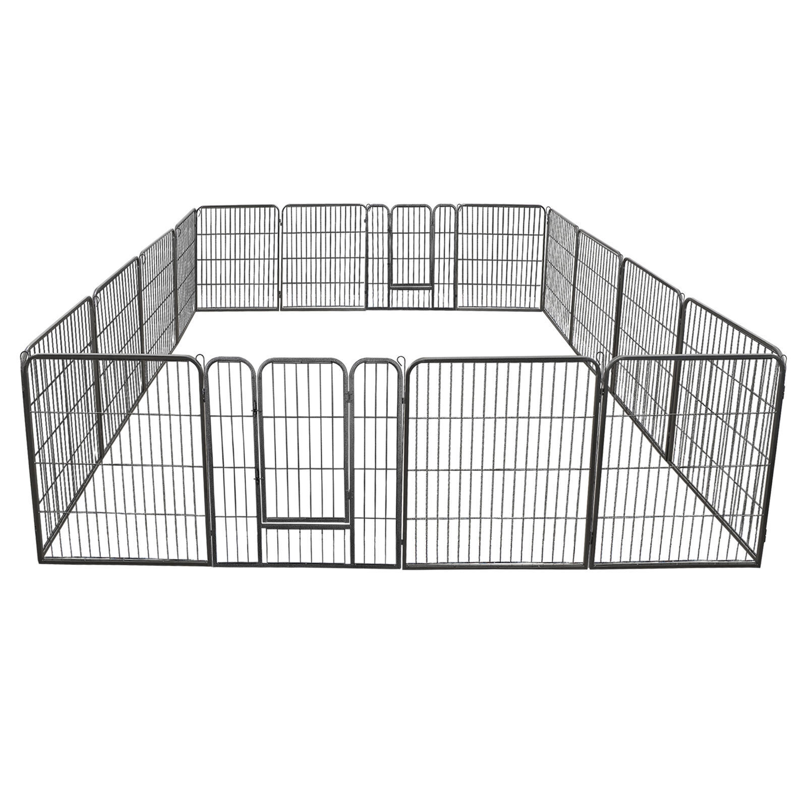 Dog Playpen Pet Fence Dog Kennel Exercise Pen 8 Panels 40''/16 panels 24” 32" eBay