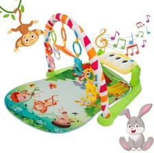 Baby Activity Mat Jungle, Grow Kick Play Piano Gym, Portable Musical Toy, 0