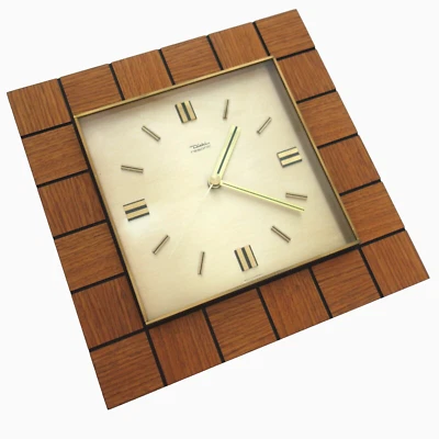 DIEHL Resonic Junghans Wanduhr Uhr Teak Mid Century 50er 60er - Bild 1 von 4