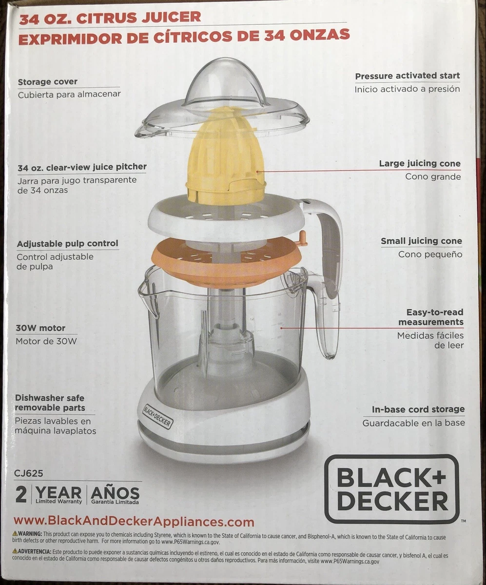 Black+decker CJ625 34oz Electric Citrus Juicer