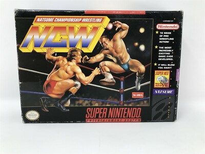 NCW Natsume Championship Wrestling Super Nintendo SNES