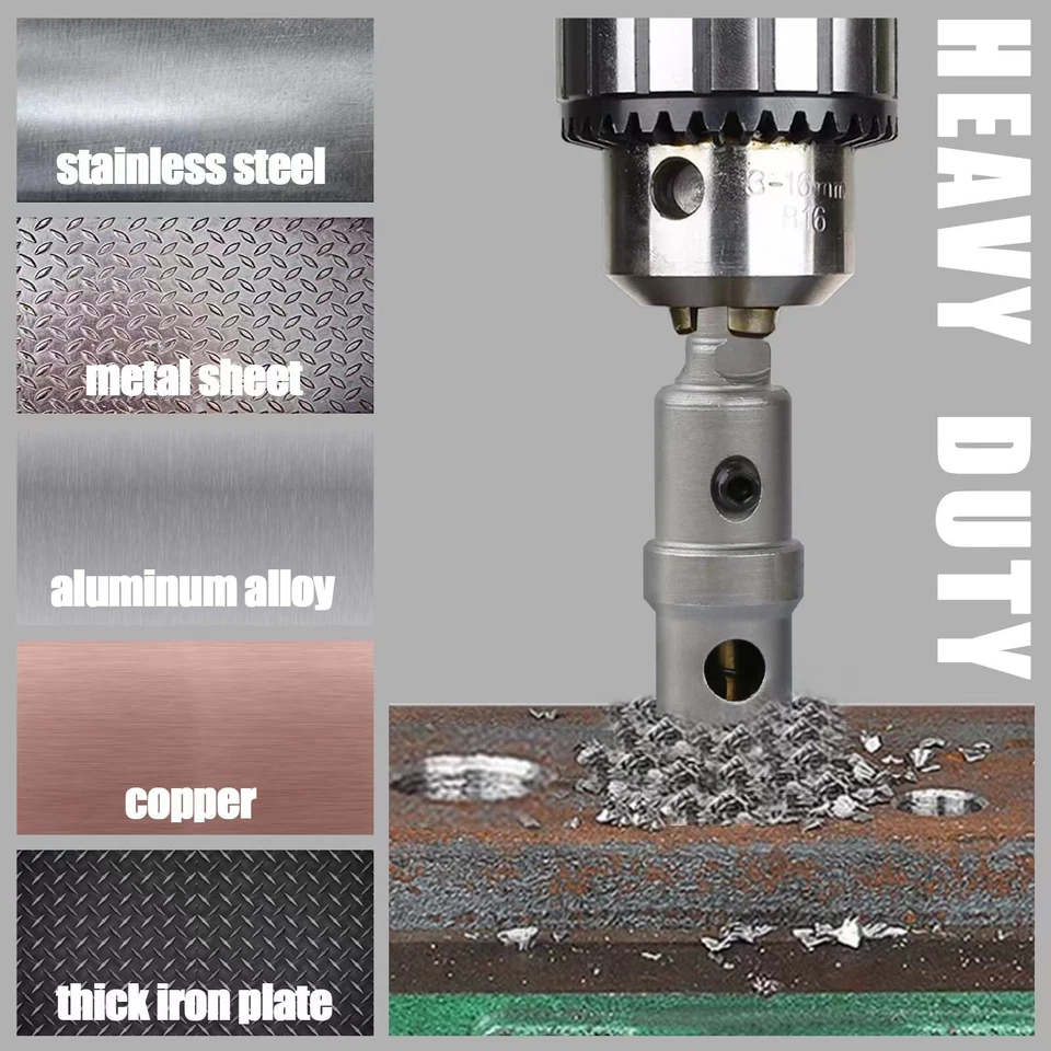 12mm-270mm TCT Carbide Tip Hole Saw Drill Bit Stainless Steel Metal Alloy Cutter - image 3 of 4
