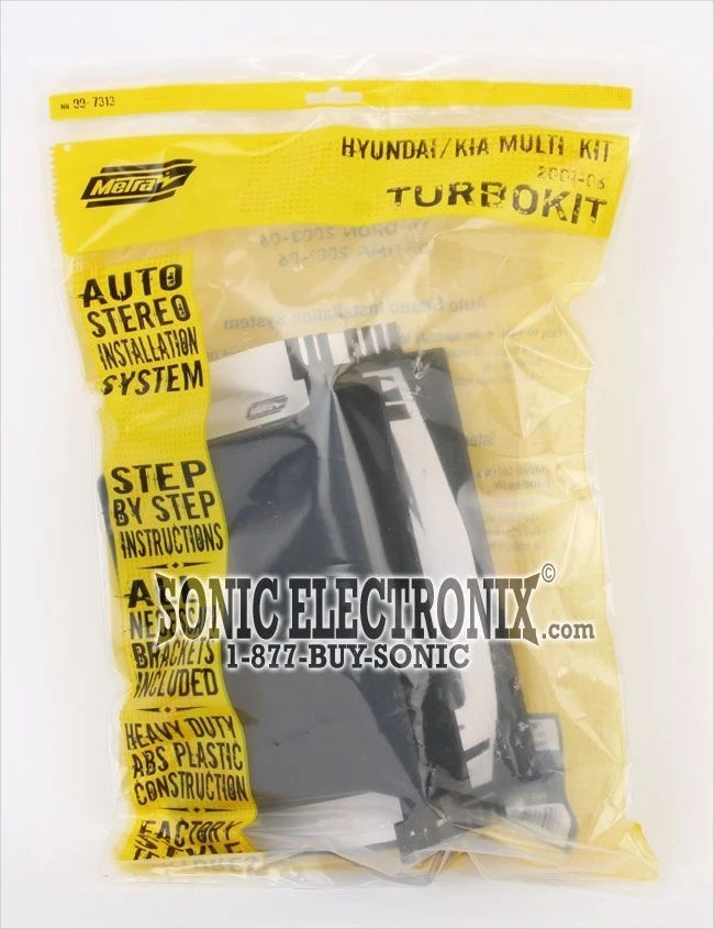 Metra 99-7313 Single DIN Installation Kit for Select 2001-07 Hyundai/Kia - Imagem 3 de 3