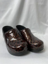 DANSKO CHEETAH PRINT TORTOISE SHELL PROFESSIONAL CLOG SIZE 38/7.5 US VGUC