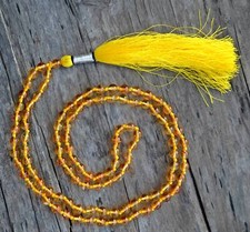 Energy Mala 6MM, Citrine Necklace, Solar Plexus Chakra Necklace