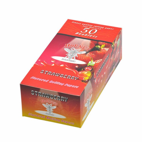5 Booklets 1 1/4 Strawberry Flavord Rolling Paper Flavor