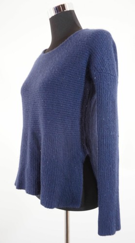 Mrs & Hugs Damen Pullover 34 blau dunkelblau Rundhals Oversized Kaschmir A858 - Bild 3 von 5