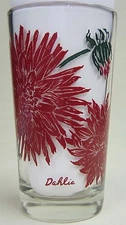 Dahlia Peanut Butter Glass Glasses Drinking Kitchen Mauzy 53-1