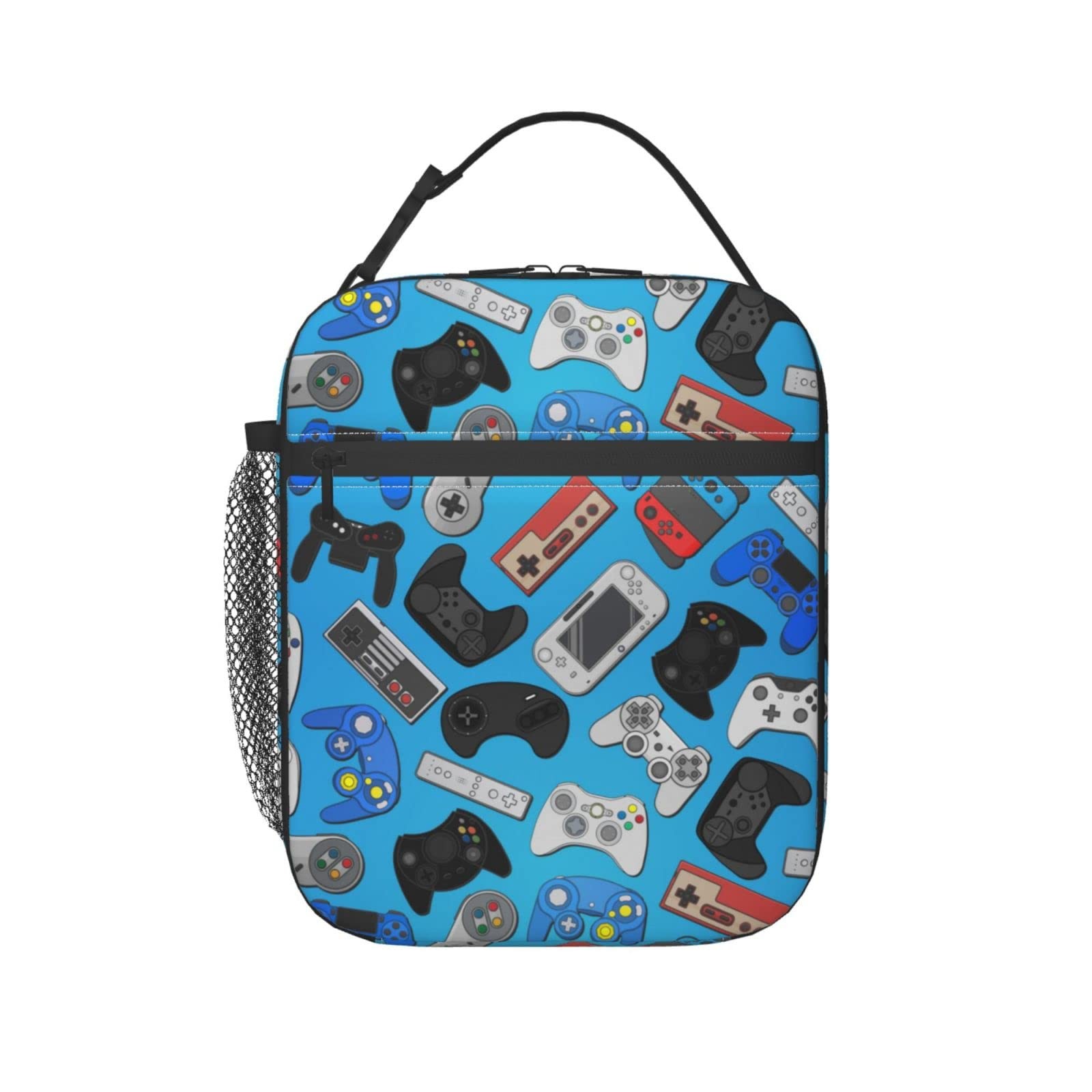 Gaming Theme Insulated Lunch Bag Reusable Controller Design
