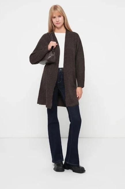 Onltalio Offene Strickjacke IN Schokolade Martini Mischung Groß (fm228-7) - Bild 2 von 4