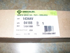NEW Greenlee 1434AV Replacement Draw Stud Drive Screw 3/4" x 1”,
