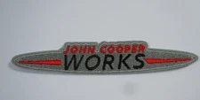 JCW - John Cooper Works Iron-On British Automotive Car Patch 4.5" Mini Cooper S