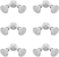 Lithonia Lighting Outdoor Floodlight Fixture, Aluminum Housing, 6 Pack, White