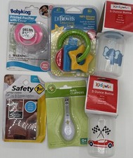 Lot Baby King Printed Pacifier With Cover DREAM BIG Dr Browns Learning Loop Etc 
