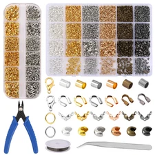 Crimp Beads Covers Kit Pliers Tool Beads Tips Kit for For Jewelry Making DIY