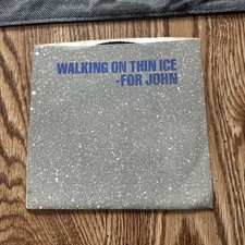 JOHN & YOKO ONO LENNON &ldquo;Walking on Thin Ice&rdquo; 45 RPM Vinyl Record FreeShip