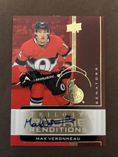 2019-20 Upper Deck Trilogy Rookie Renditions AUTO Gold #RR27 Max Veronneau