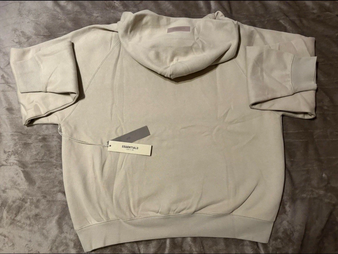 Felpa con cappuccio Essentials Fear of God uomo 1977 SS22 grano uomo XL SSENSE