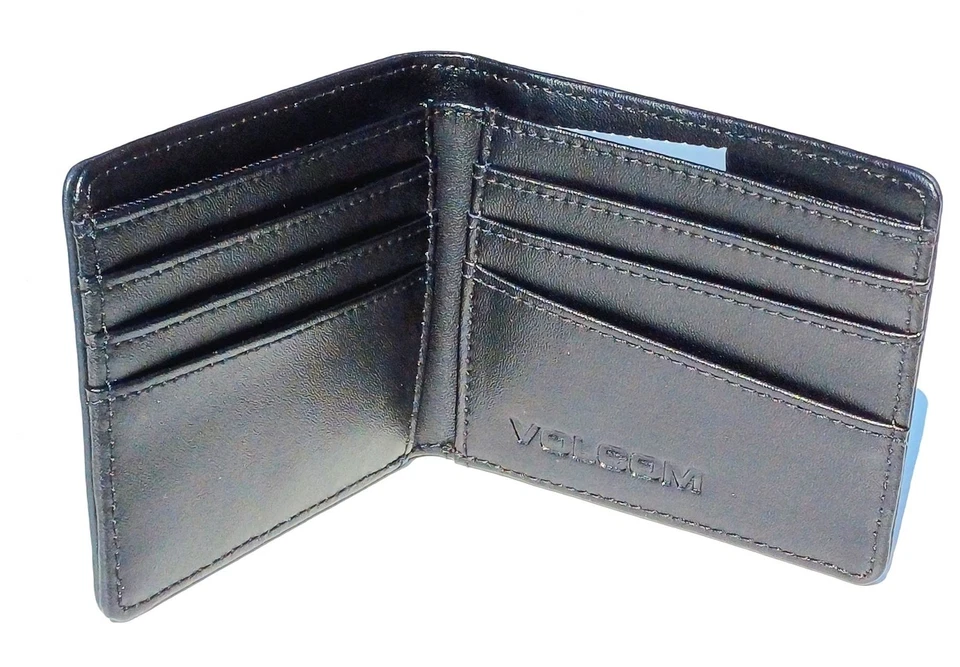 Volcom Wallet Leather Bi-Fold Single Stone Black - Image 2 of 3